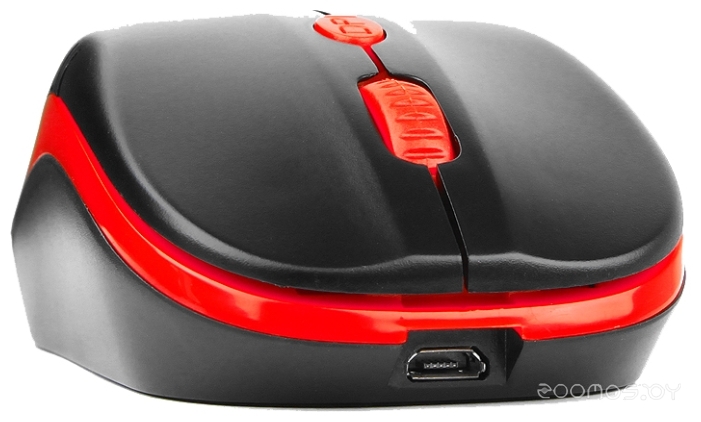 Мышь Gembird MUSW-350 Black-Red USB, фото 4