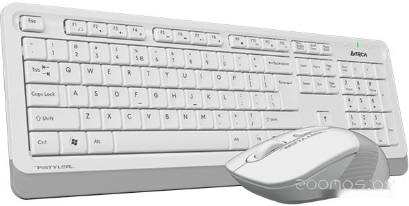 Клавиатура + мышь A4Tech Fstyler FG1010 (белый/серый), фото 3