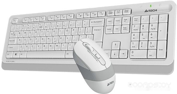 Клавиатура + мышь A4Tech Fstyler FG1010 (белый/серый), фото 2