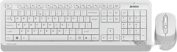 Клавиатура + мышь A4Tech Fstyler FG1010 (белый/серый), фото 1