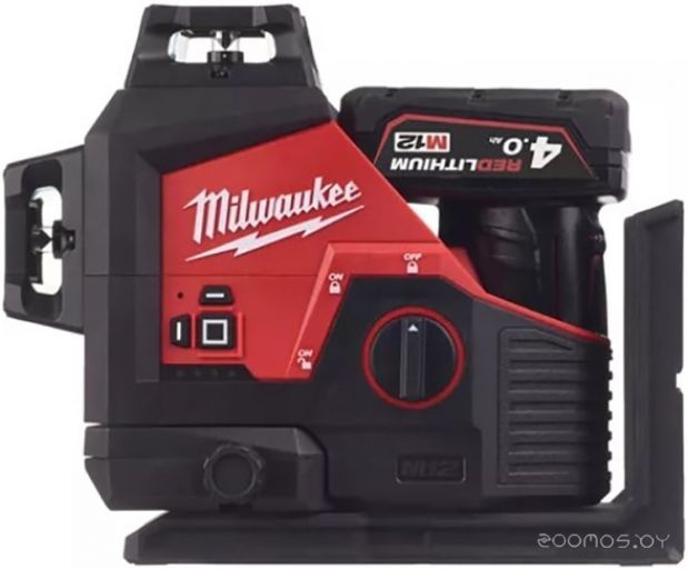 Лазерный нивелир Milwaukee M12 3PL-401C 4933478102, фото 1