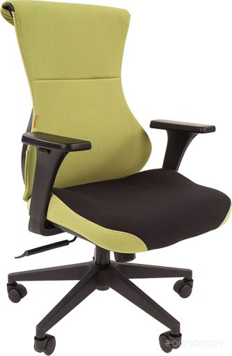 Кресло Chairman Game 10 (черный/зеленый)