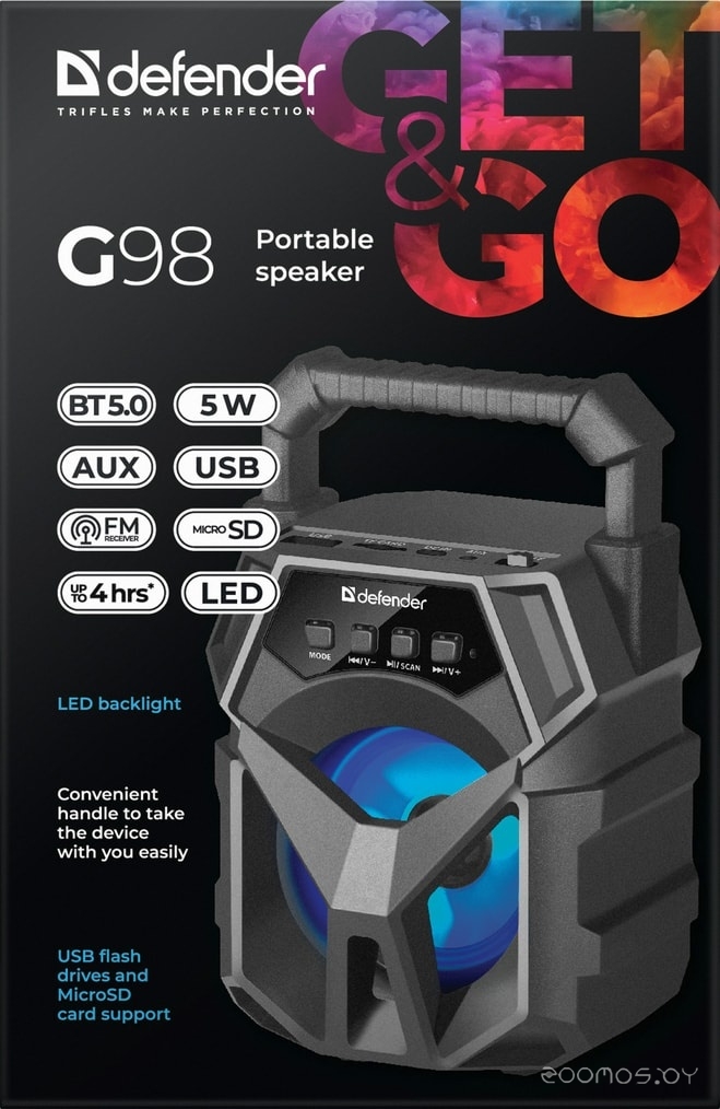 Беспроводная колонка Defender G98, фото 9
