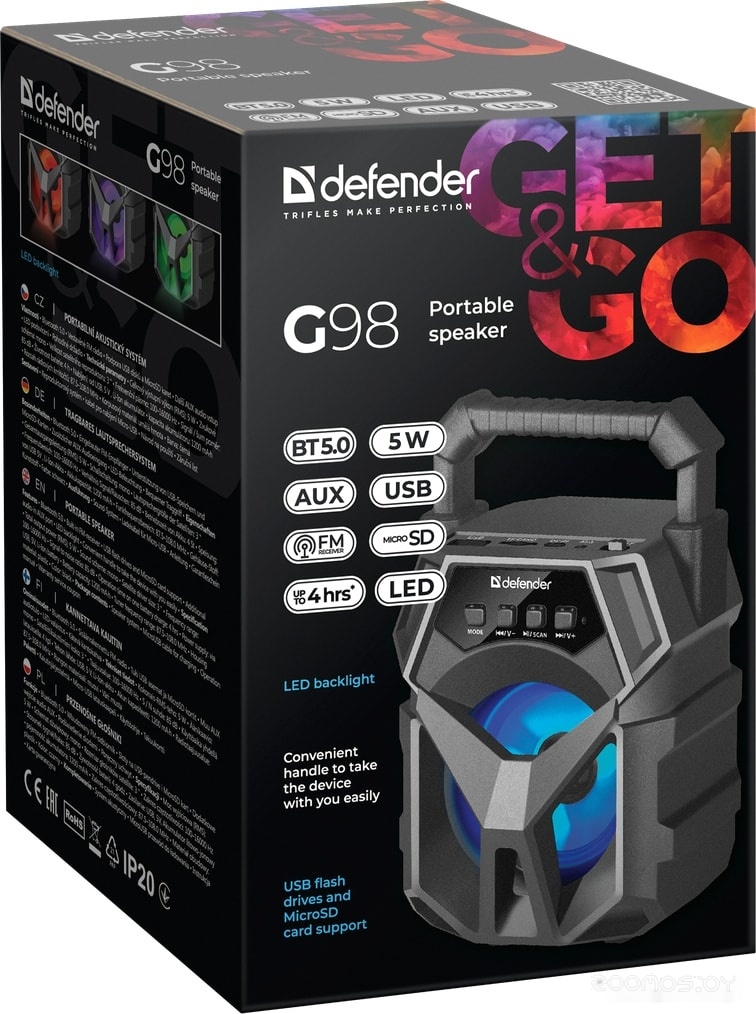 Беспроводная колонка Defender G98, фото 8