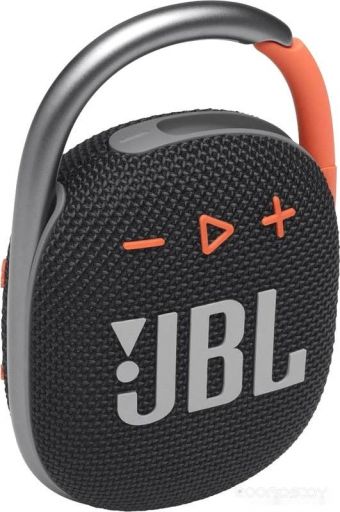 Беспроводная колонка JBL Clip 4 (черный/оранжевый)