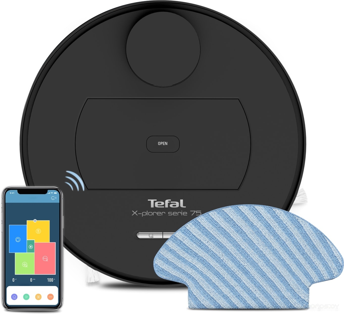 Робот-пылесос Tefal X-plorer Serie 75 Animal RG7675WH, фото 2
