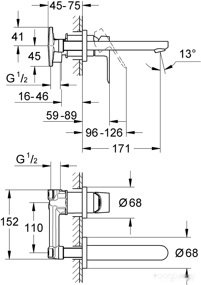 Смеситель Grohe Bauedge 20474000, фото 2