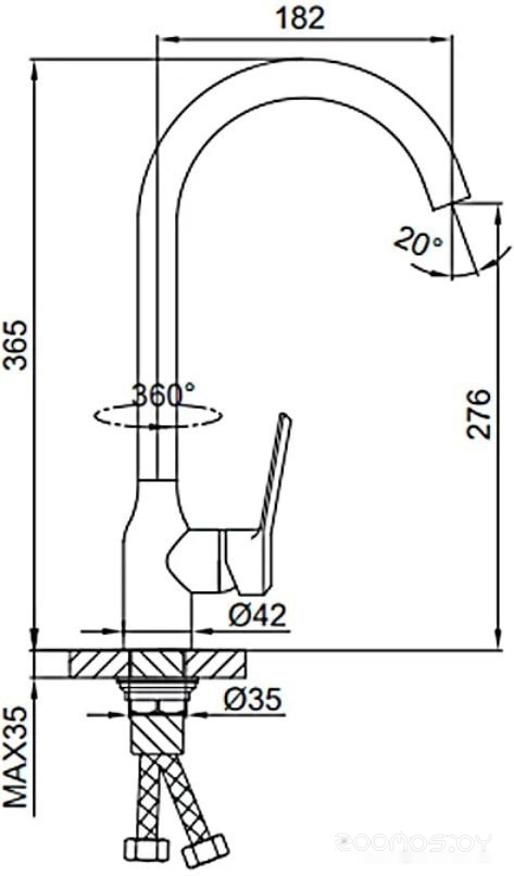 Смеситель Frud R44052-11, фото 6