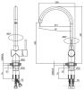 Однорычажный смеситель для кухни (мойки) IDDIS Kitchen K05STJ0i05