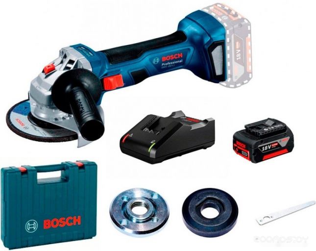 Угловая шлифмашина Bosch GWS 180-LI Professional 06019H9025 (с 1-им АКБ, кейс), фото 1