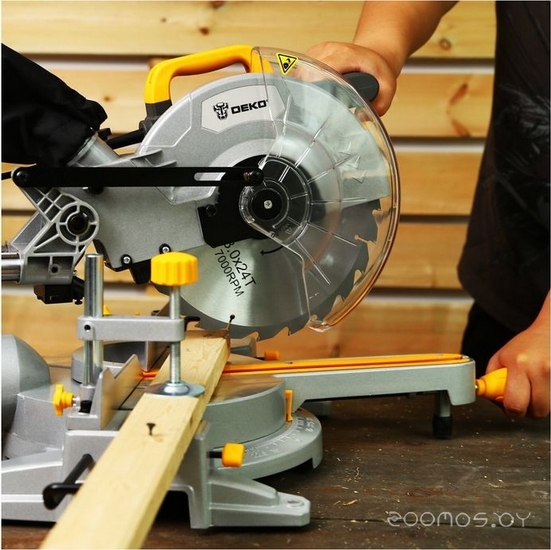 Торцовочная пила Deko DKMS2200-255 Laser 063-4218, фото 4
