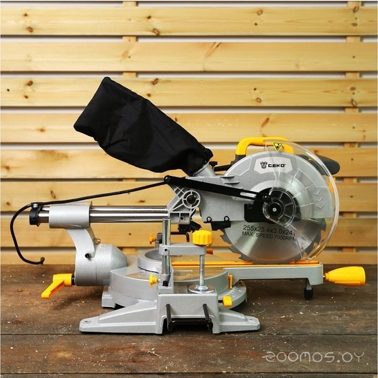 Торцовочная пила Deko DKMS2200-255 Laser 063-4218, фото 2