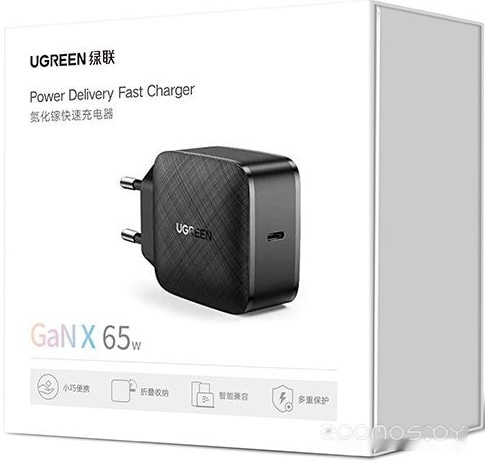 Сетевое зарядное Ugreen CD217 70817 (черный), фото 3