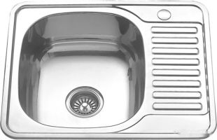 Кухонная мойка Melana MLN-5848 U (полированная, глубина чаши 18 см., сталь 0.8 мм.)