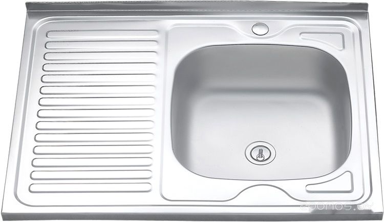 Кухонная мойка Melana MLN-8060 R (полированная, глубина чаши 16 см.), фото 1