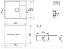 Кухонная мойка Ulgran QUARTZ Prima 605-07 (уголь)