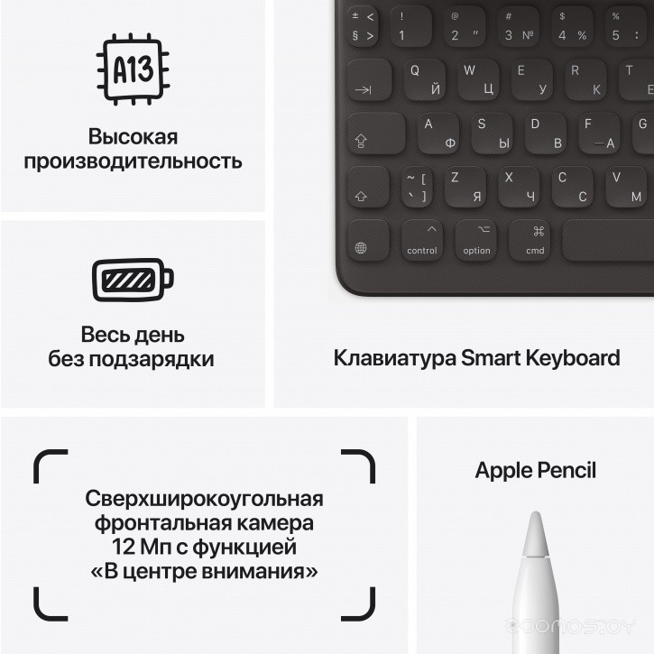 Планшет Apple iPad 10.2" 2021 64GB MK2L3 (серебристый), фото 2