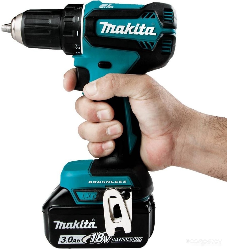 Дрель-шуруповерт Makita DDF485RF3J (с 3-мя АКБ, кейс), фото 2
