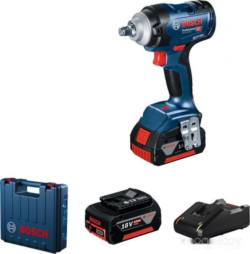 Гайковерт Bosch GDS 18V-400 Professional 06019K0020 (с 2-мя АКБ, кейс), фото 1