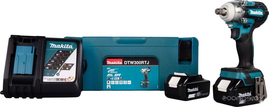 Гайковерт Makita DTW300RTJ (с 2-мя АКБ), фото 1