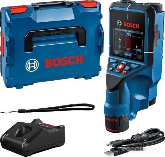 Детектор скрытой проводки Bosch D-tect 200 C Professional 0601081601 (с АКБ, кейс)