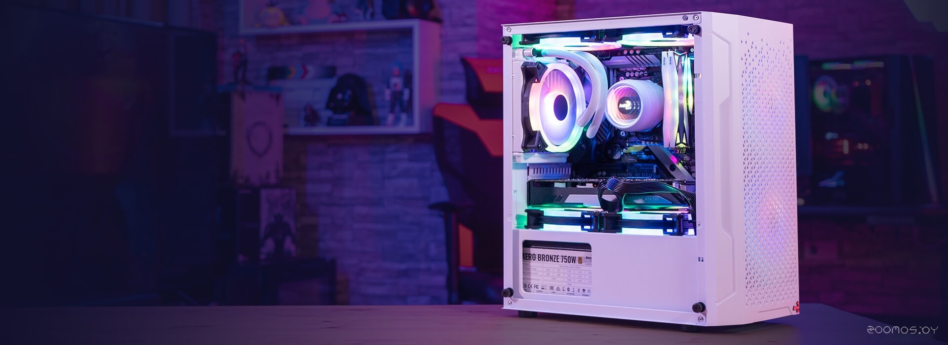 Корпус Aerocool Trinity Mini-G-WT-v2, фото 7