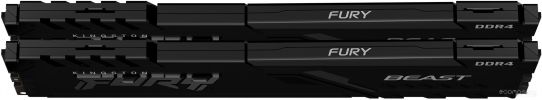 Оперативная память Kingston FURY Beast 2x4GB DDR4 PC4-25600 KF432C16BBK2/8