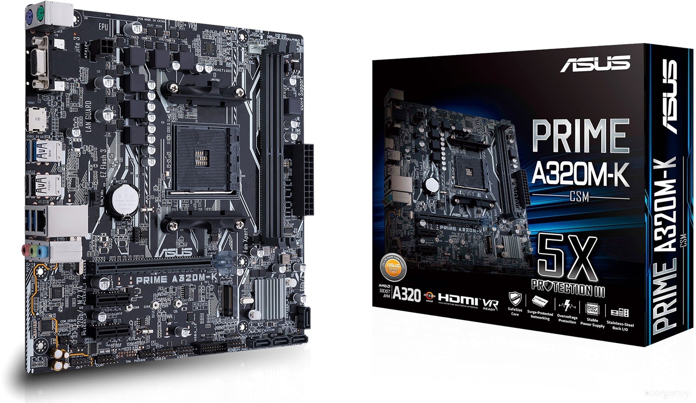 Материнская плата Asus Prime A320M-K/CSM, фото 5