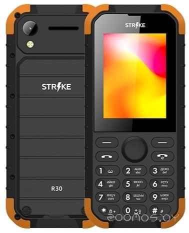Телефон Strike R30 (Black/Orange)