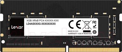 Оперативная память DDR4 Lexar 16GB LD4AS016G-B3200GSST