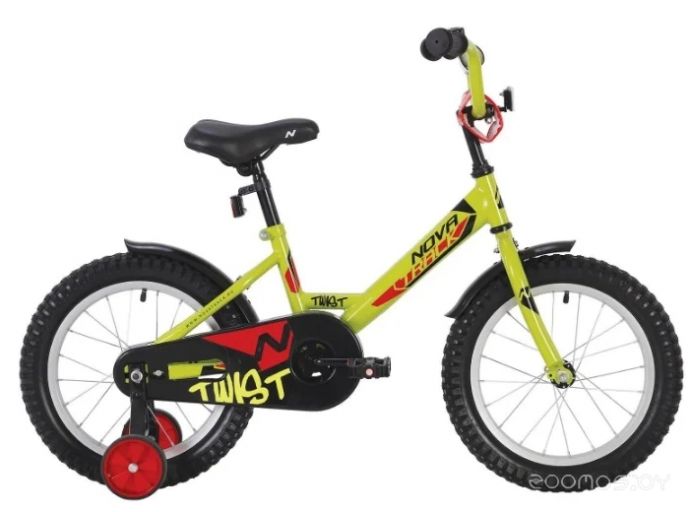 Детский велосипед Novatrack Twist 16 (зеленый, 2020)