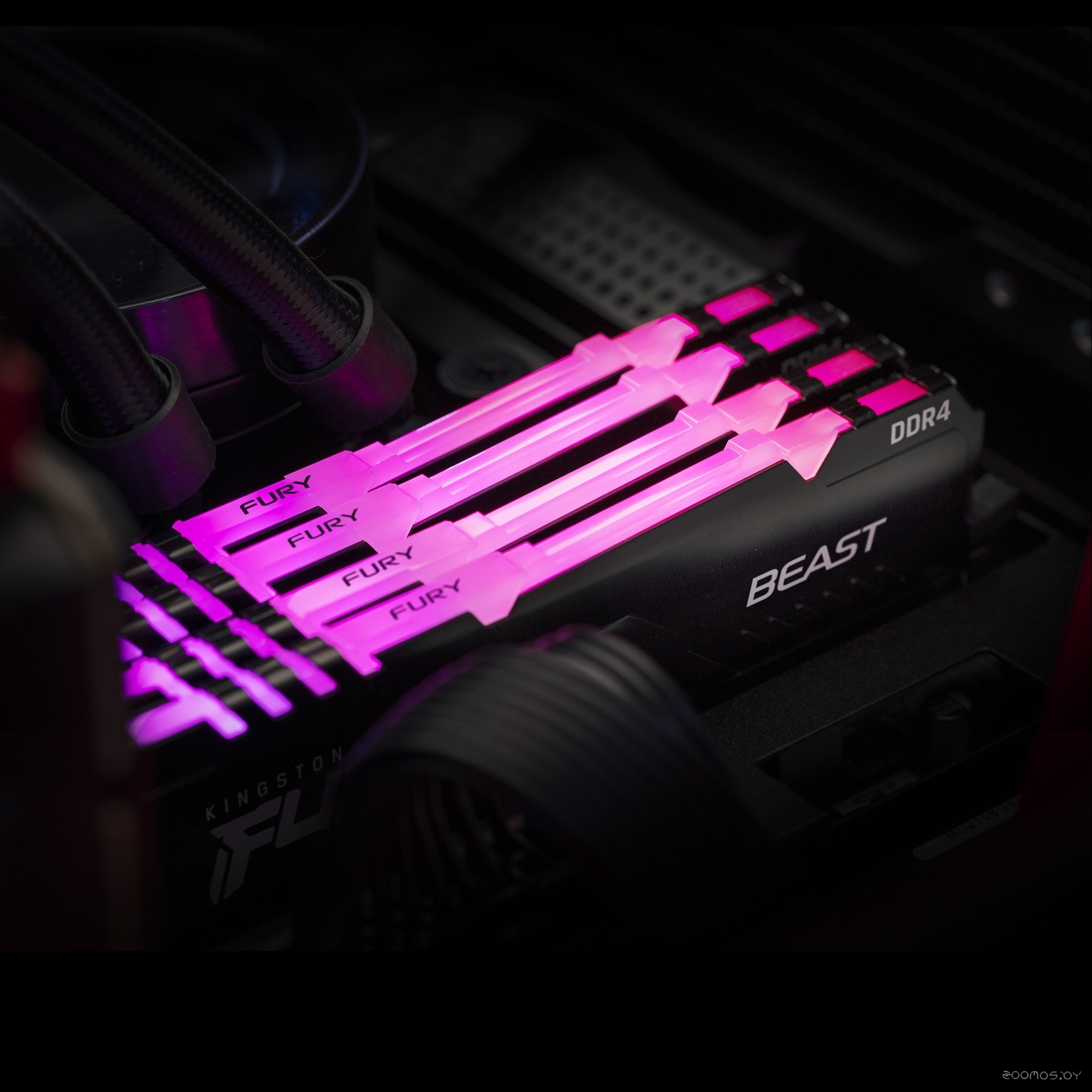 Оперативная память Kingston FURY Beast RGB 16GB DDR4 PC4-21300 KF426C16BBA/16, фото 8
