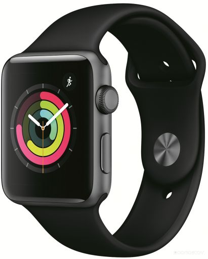 Умные часы Apple Watch Series 3 42 мм (алюминий серый космос/черный)