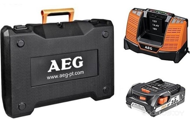 Дрель-шуруповерт AEG Powertools BS18C2 LI-202C SET 4935459721 (с 2-мя АКБ, кейс), фото 2