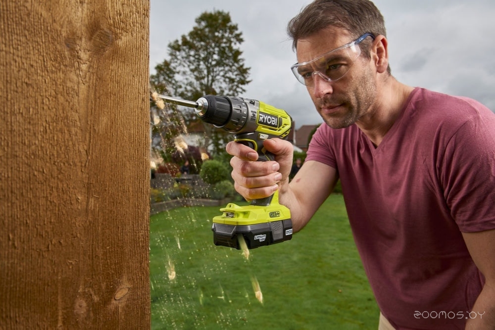 Ударная дрель-шуруповерт Ryobi R18PD2-220S 5133004459 (с 2-мя АКБ, сумка), фото 3