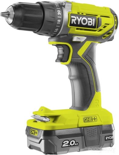 Дрель-шуруповерт Ryobi R18DD2-220S 5133003821 (с 2-мя АКБ, сумка), фото 1