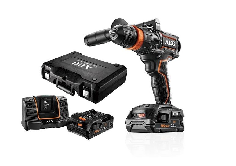 Дрель-шуруповерт AEG Powertools BSB 18CBLLE Li-252C 4935464411 (с 2-мя АКБ), фото 2