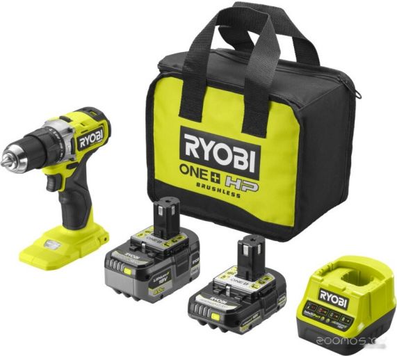 Ударная дрель-шуруповерт Ryobi HP RPD18C-242S 5133004983 (с 2-мя АКБ 4 Ah + 2 Ah, сумка), фото 1