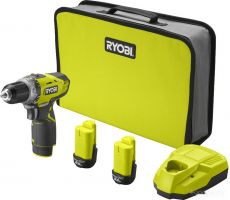 Дрель-шуруповерт Ryobi RCD1201-220S 5133005059 (с 2-мя АКБ, сумка)