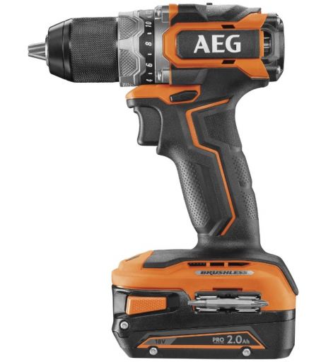 Дрель-шуруповерт AEG Powertools BS 18SBL-202C 4935472277 (с 2-мя АКБ, кейс), фото 1