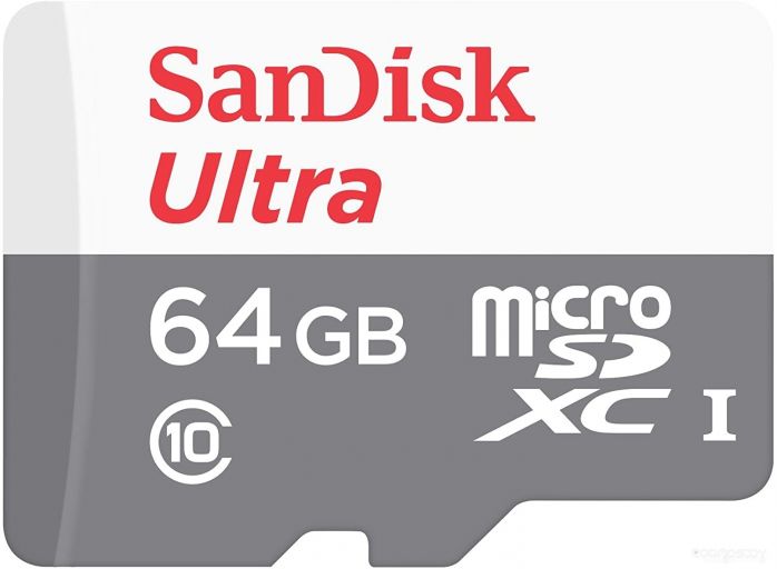 Карта памяти SanDisk Ultra SDSQUNR-064G-GN3MN microSDXC 64GB