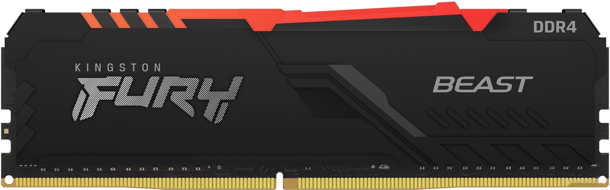 Оперативная память Kingston FURY Beast RGB 16GB DDR4 PC4-25600 KF432C16BB1A/16, фото 2