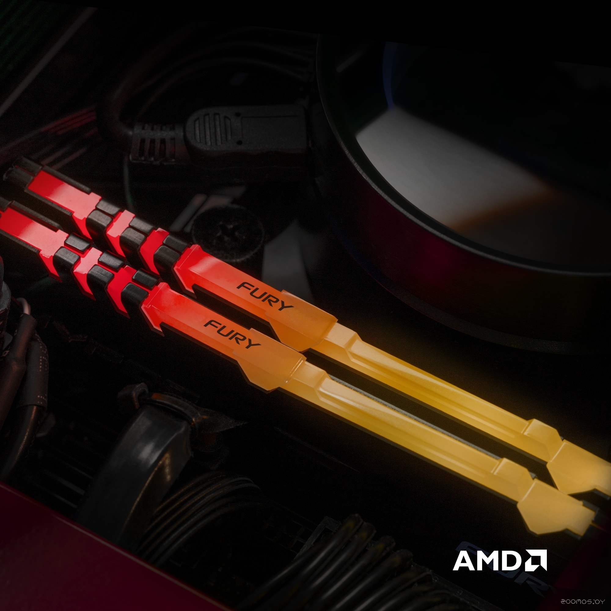 Оперативная память Kingston FURY Beast RGB 16GB DDR4 PC4-25600 KF432C16BB1A/16, фото 6