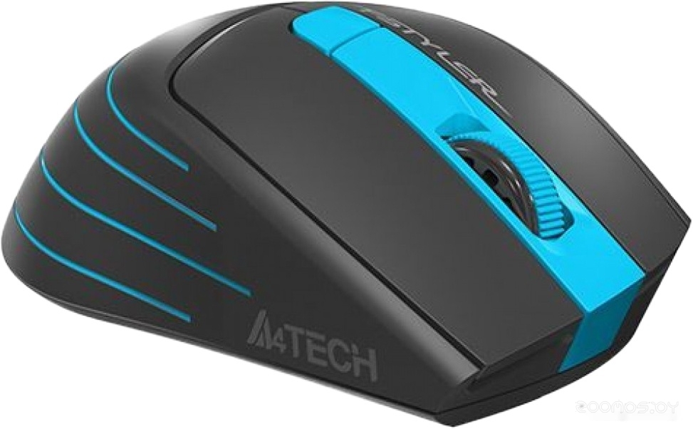 Мышь A4Tech Fstyler FG30 (черный/голубой), фото 4