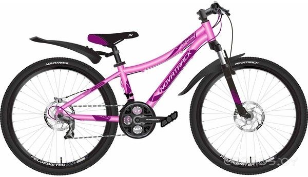 Велосипед Novatrack Katrina 24 (10, розовый, 2020)