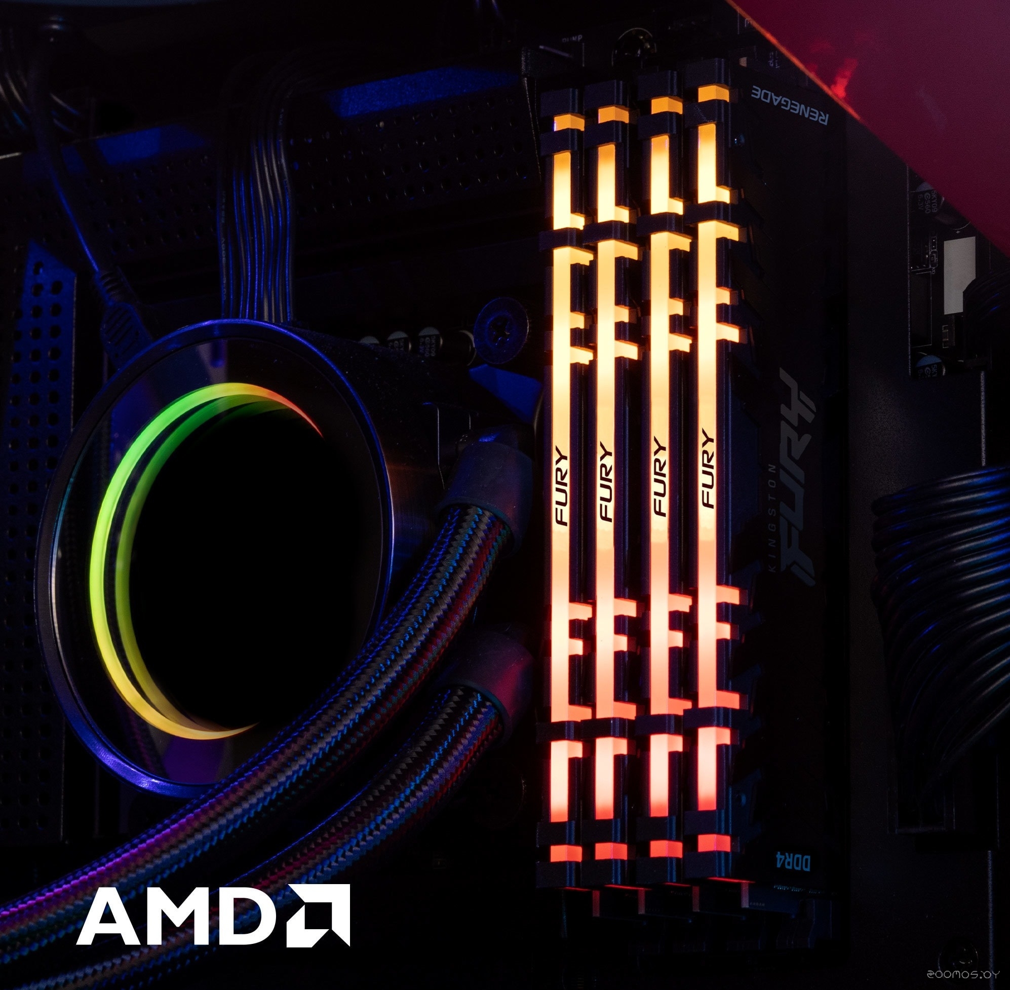 Оперативная память Kingston FURY Renegade RGB 2x16GB DDR4 PC4-28800 KF436C16RB1AK2/32, фото 7