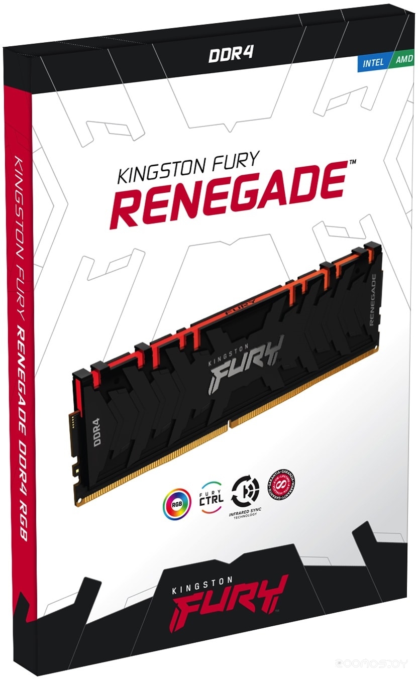 Оперативная память Kingston FURY Renegade RGB 2x16GB DDR4 PC4-28800 KF436C16RB1AK2/32, фото 5