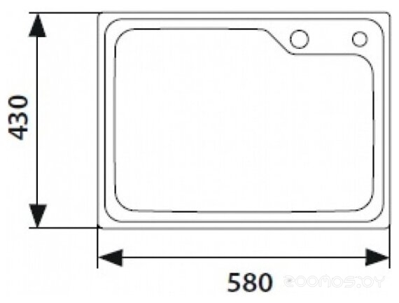 Кухонная мойка Kaiser KSM-5843, фото 2