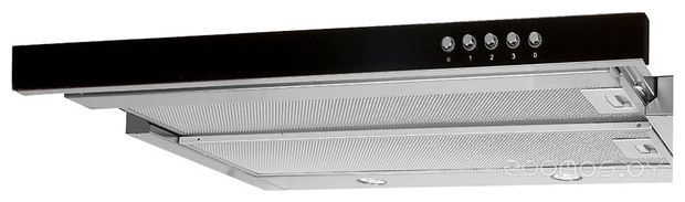 Вытяжка AKPO Light Glass Duo 50 wk-7 черное стекло/нержавеющая сталь, фото 1