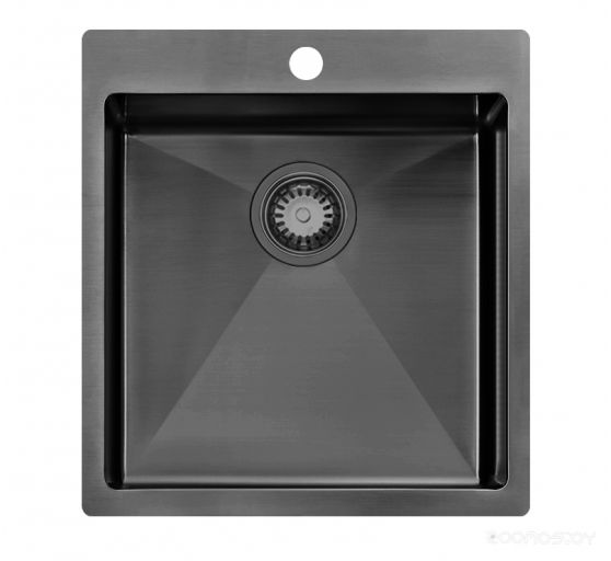 Кухонная мойка Zorg ZRN 5045 Nano PVD Gunblack 3 мм, фото 1